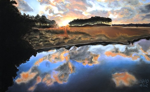 031 Lumiere du Soir.jpg - Soir (65x50 cm)   &nbsp;Vendu&nbsp; 